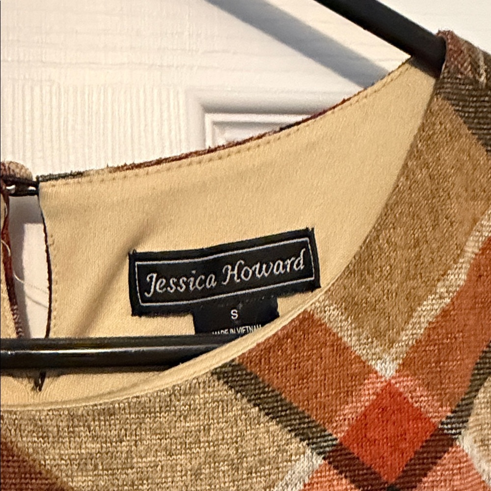 Jessica Howard Long Sleeve Plaid Dress - Multicolor - Picture 3 of 6